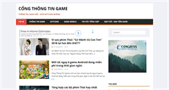 Desktop Screenshot of congthongtingame.com
