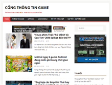 Tablet Screenshot of congthongtingame.com